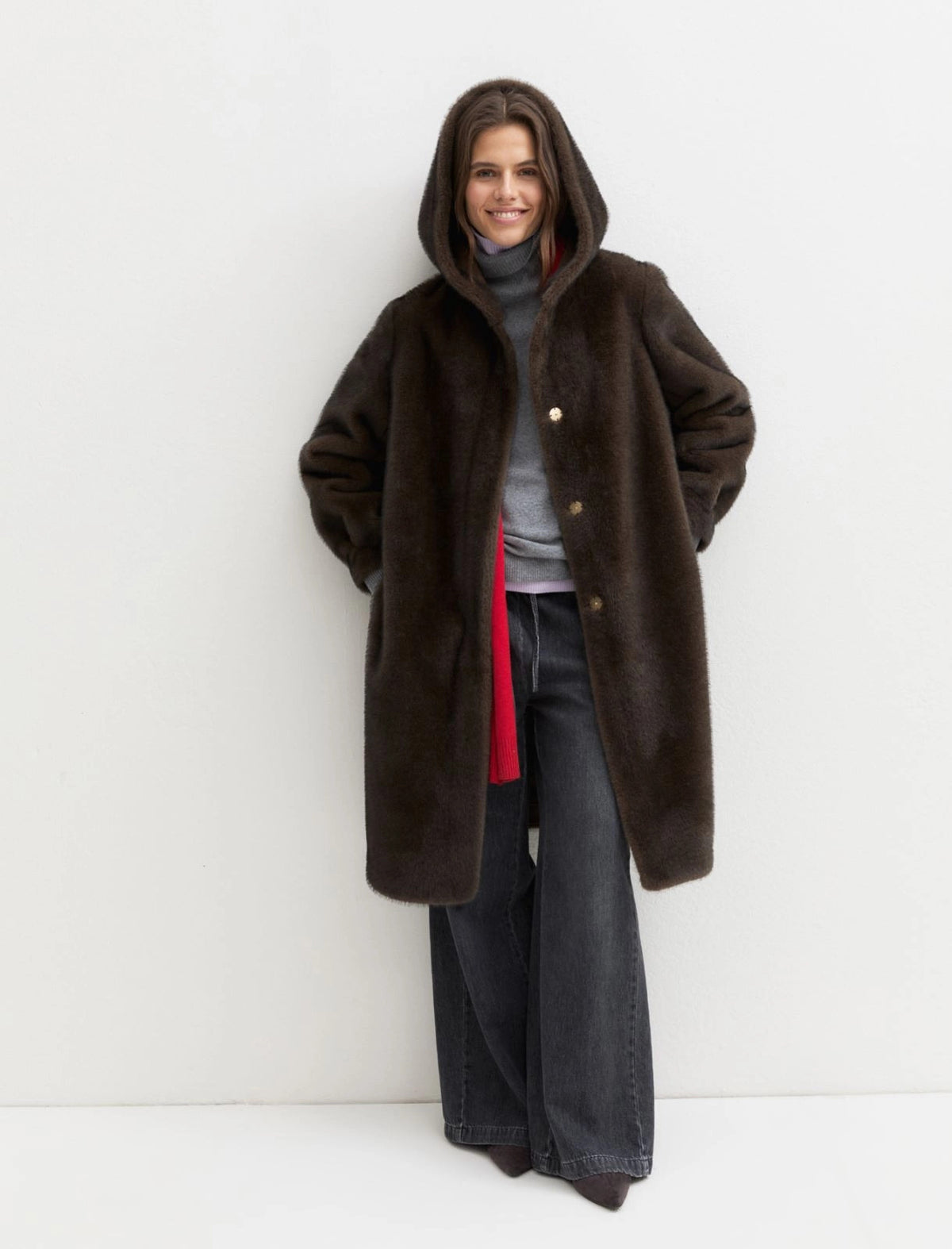 Cappotto reversibile in ecocamoscio - TORTORA