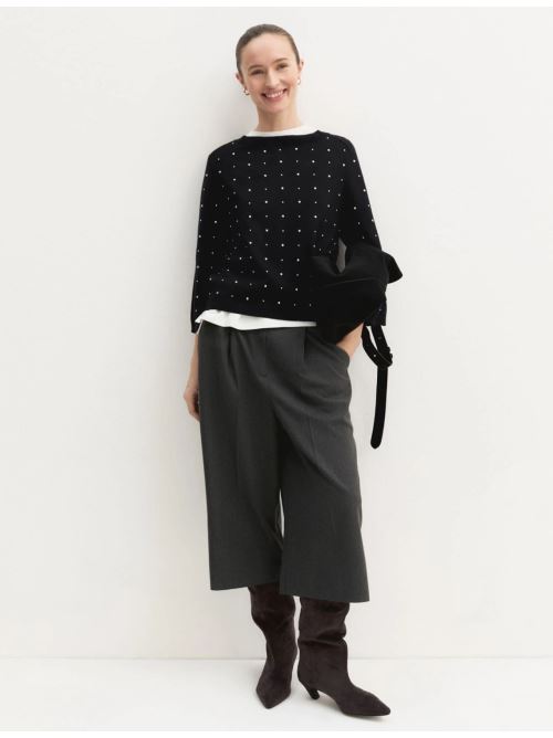 Maglia Emme Marella con applicazioni - NERO