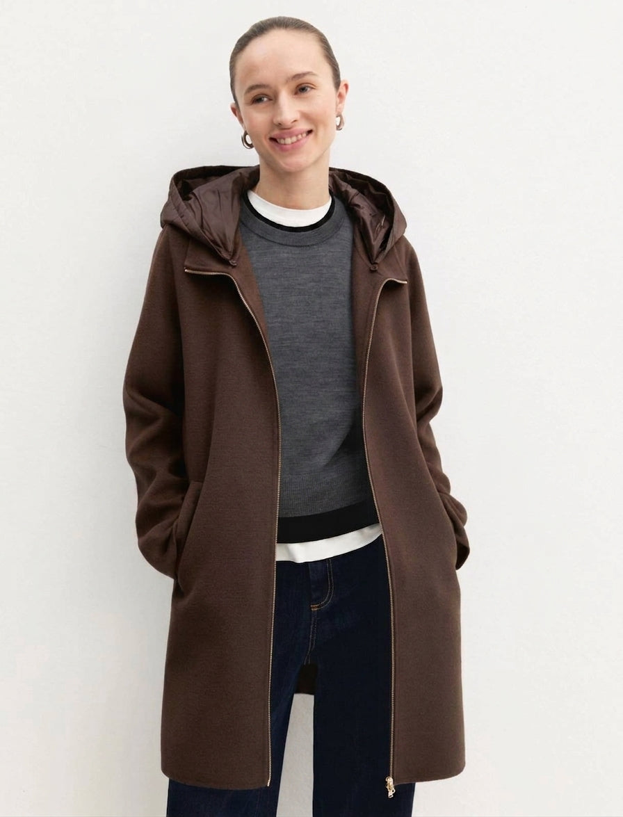 Cappotto in double - TESTA DI MORO