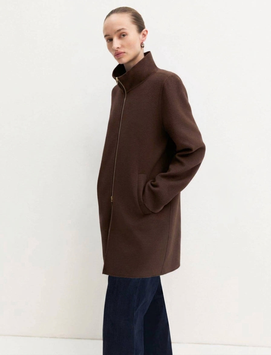 Cappotto in double - TESTA DI MORO