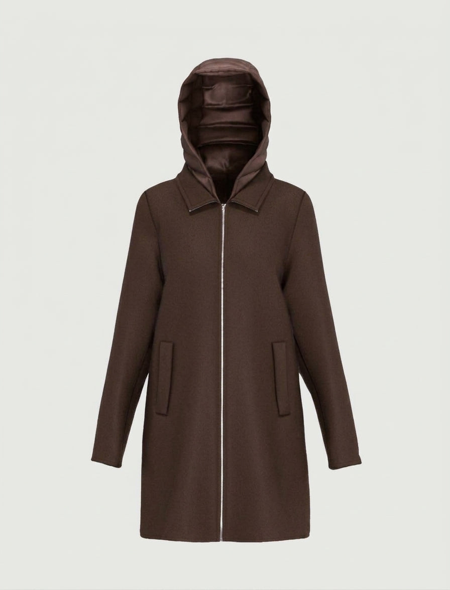 Cappotto in double - TESTA DI MORO