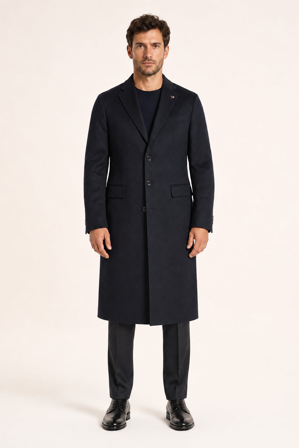 CAPPOTTO HILTON UOMO - BLU NAVY