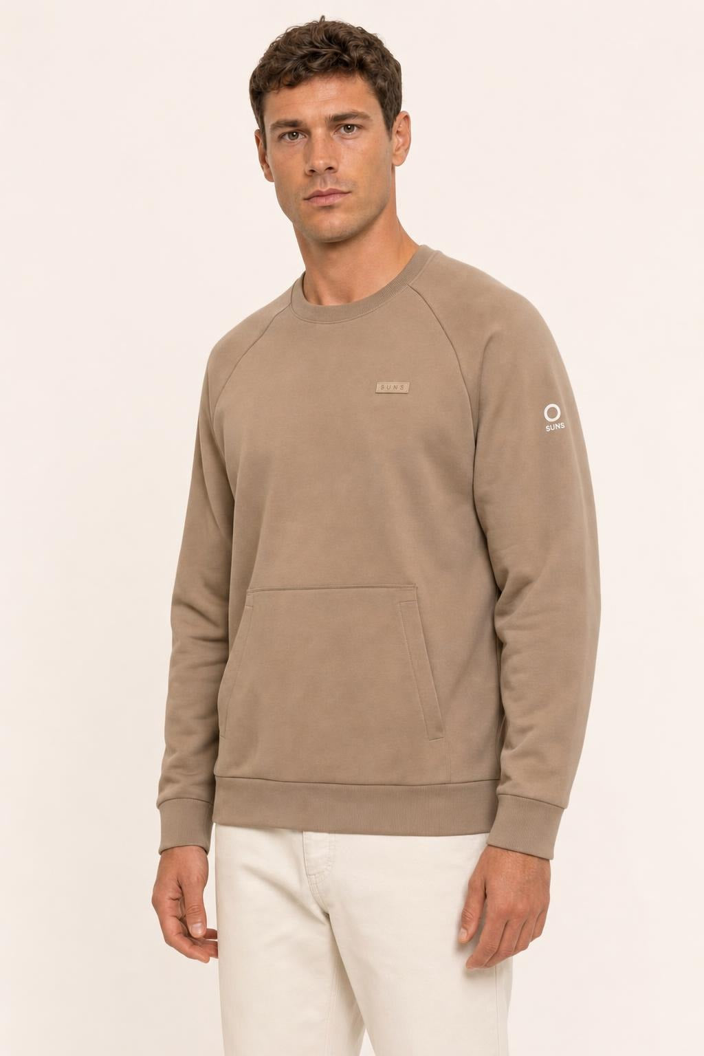 Felpa SunS Tessuto Tecnico - Beige