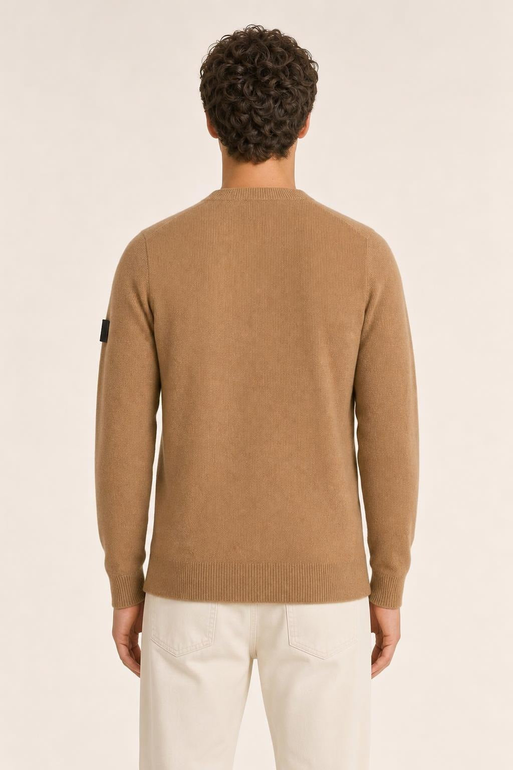 Maglia a coste SunS uomo in tessuto tecnico - Beige