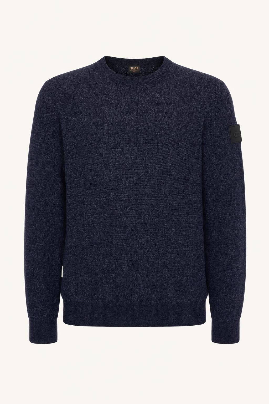 Maglia a coste SunS uomo in tessuto tecnico - Blu