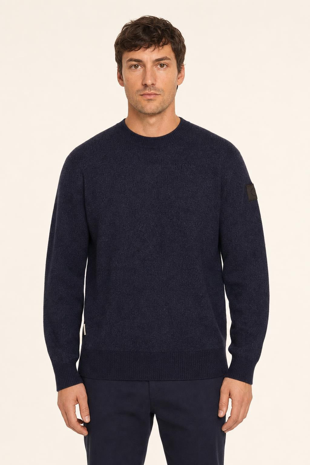 Maglia a coste SunS uomo in tessuto tecnico - Blu