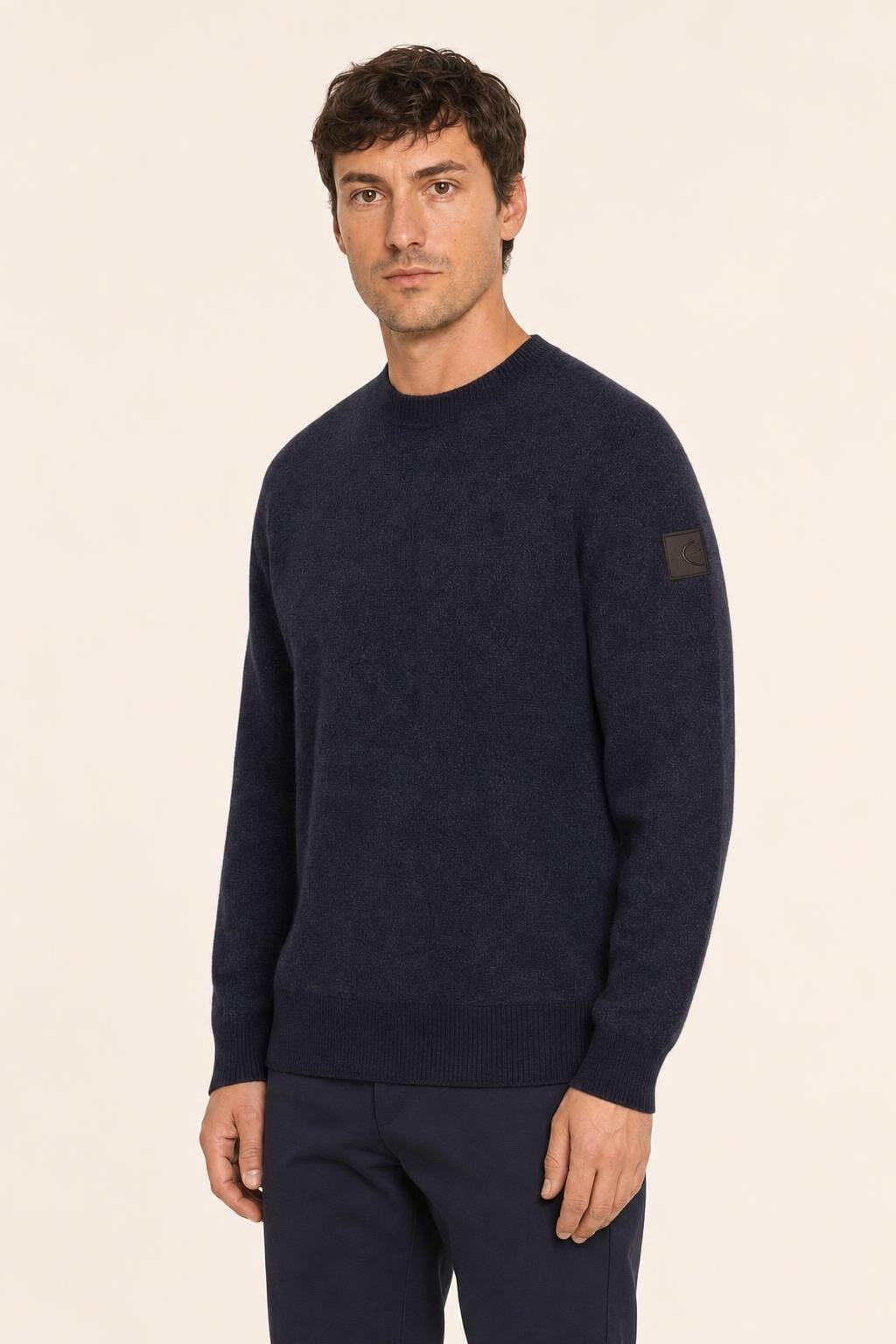 Maglia a coste SunS uomo in tessuto tecnico - Blu