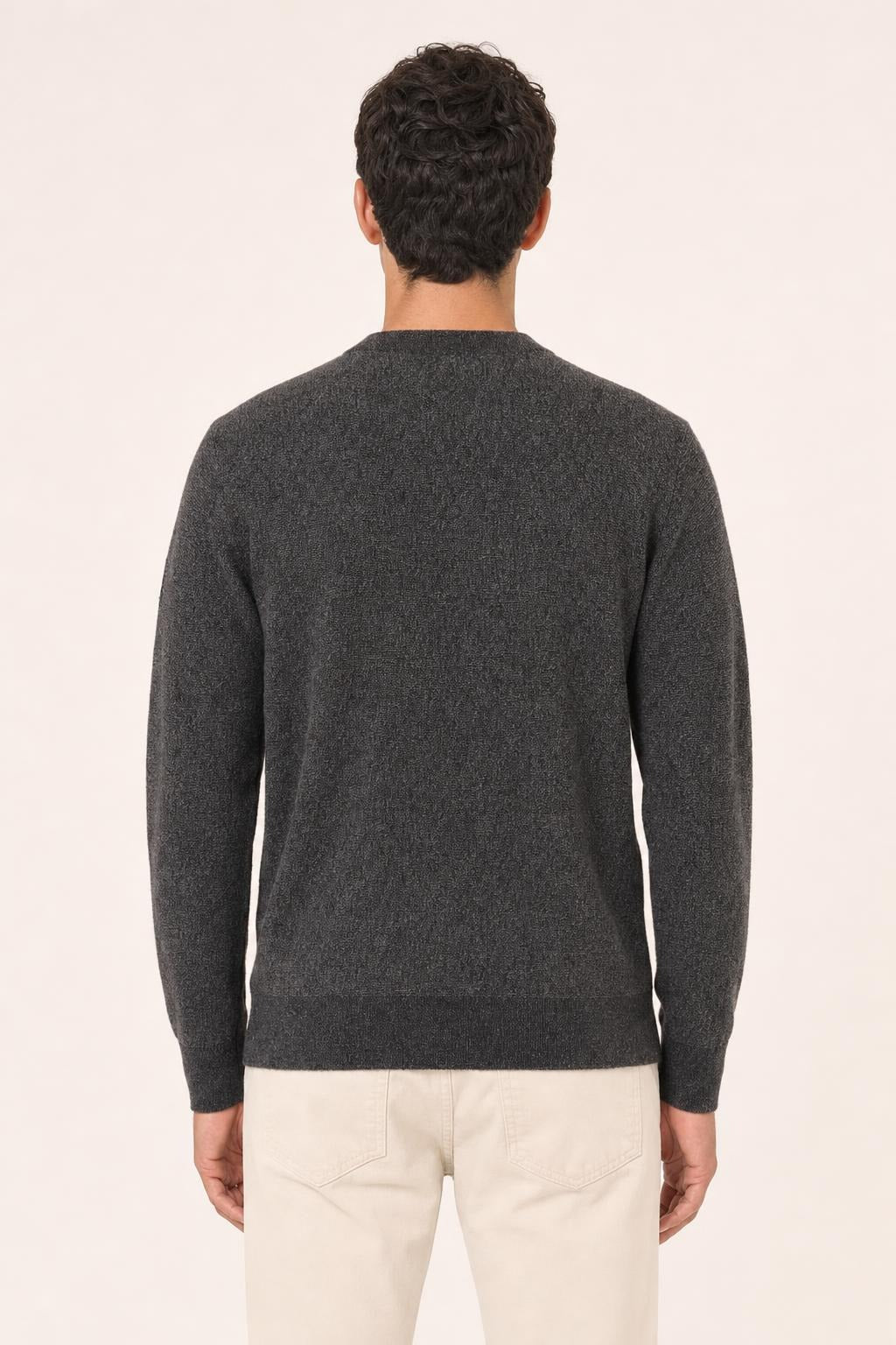 Maglia a coste SunS uomo in tessuto tecnico - Grigio Scuro
