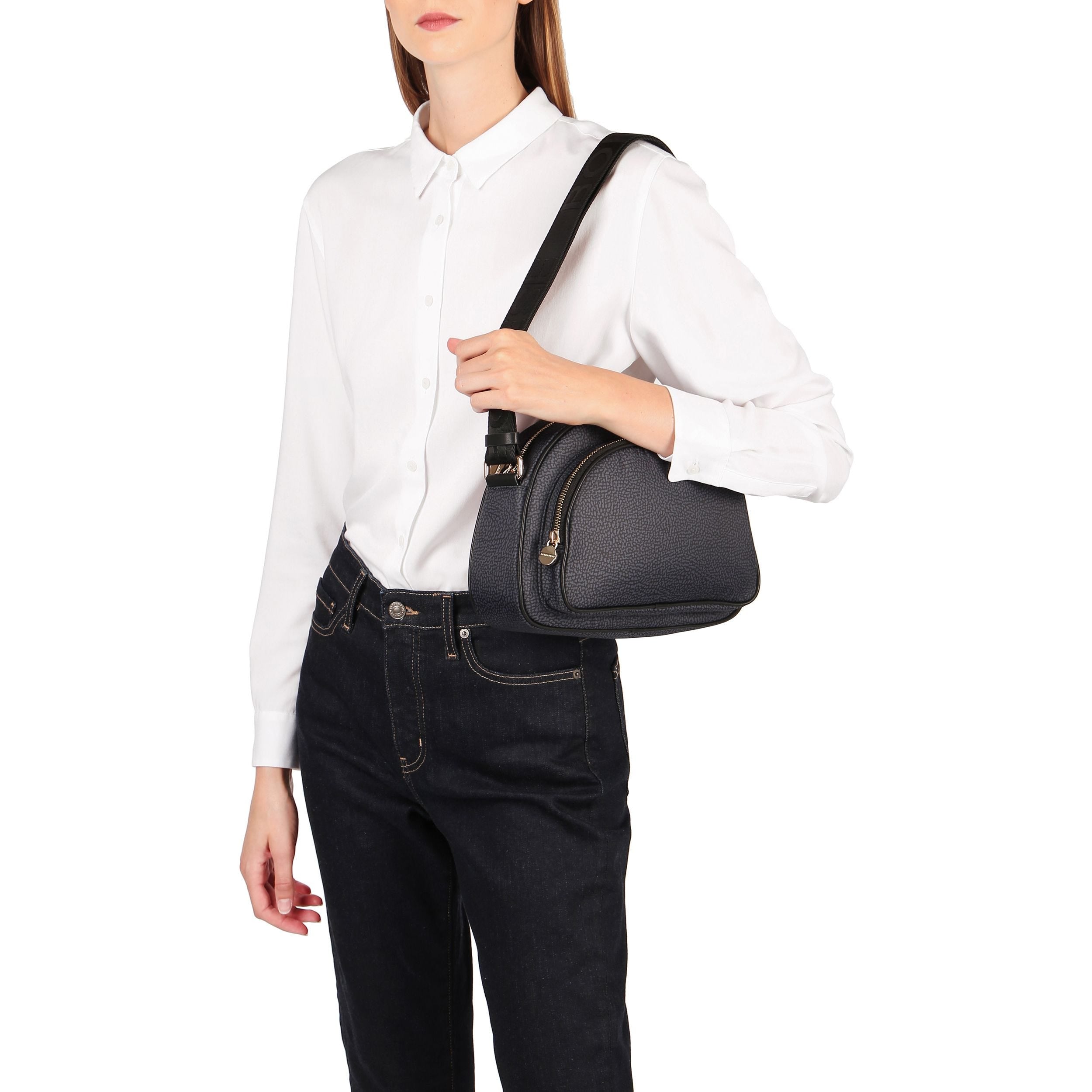 BORBONESE Borsa Donna - Nero