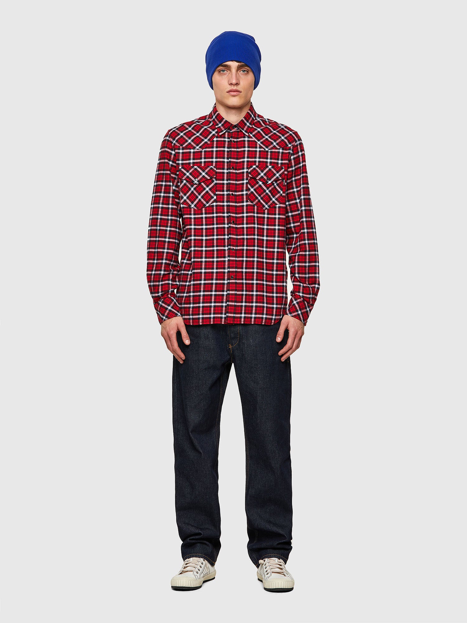 Diesel Camicia Uomo - Rosso